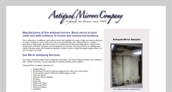 Desktop Screenshot of antiquedmirrors.com